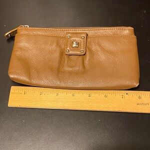 Brown Leather Stone Mountain vintage wallet